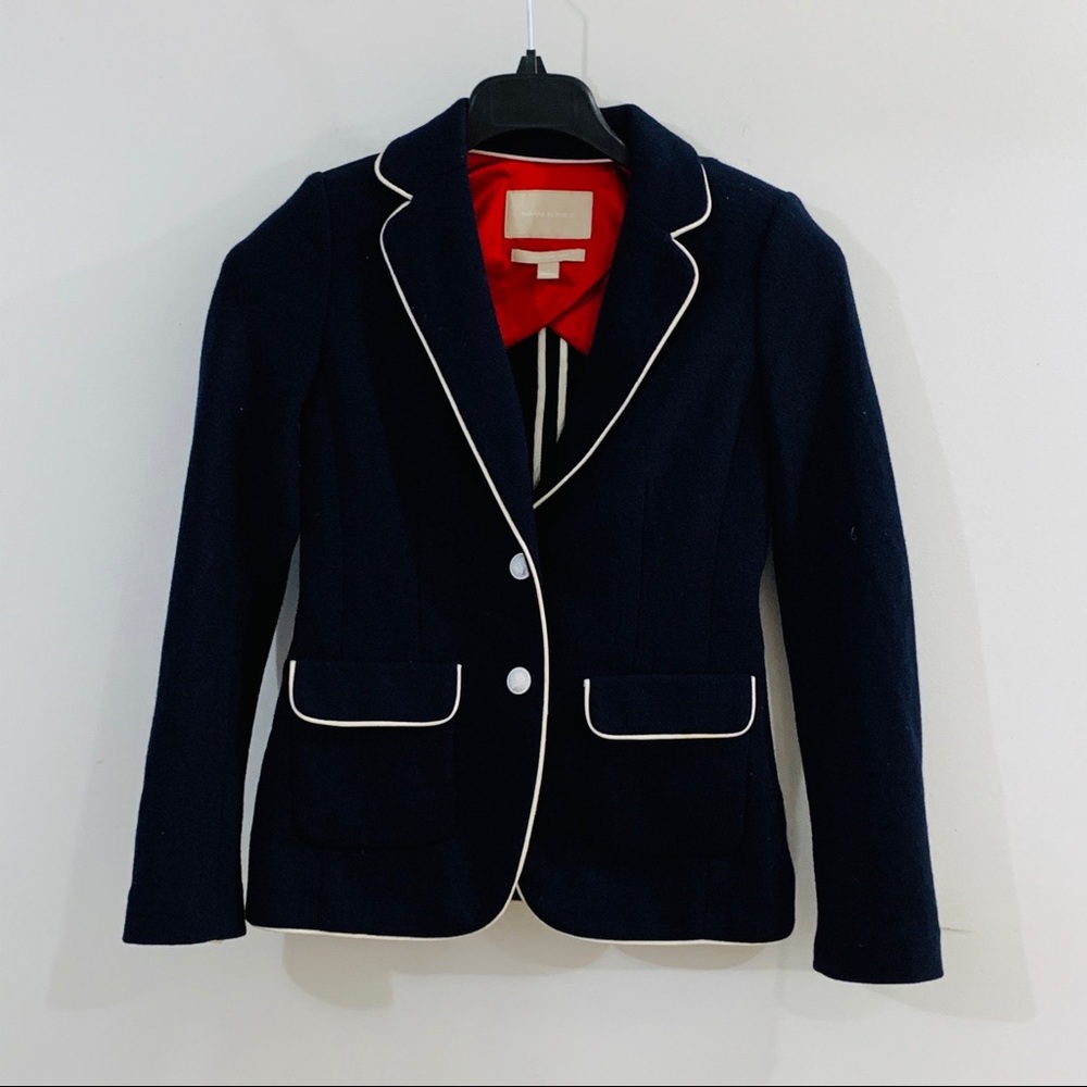 Banana republic Womens wool herringbone blazer